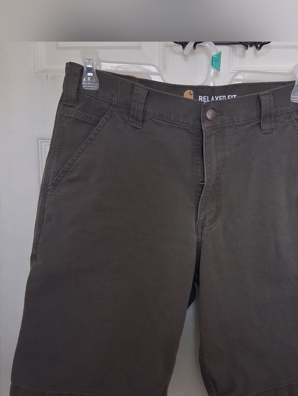 Carhartt Green Relaxed Fit Shorts Mens 34
